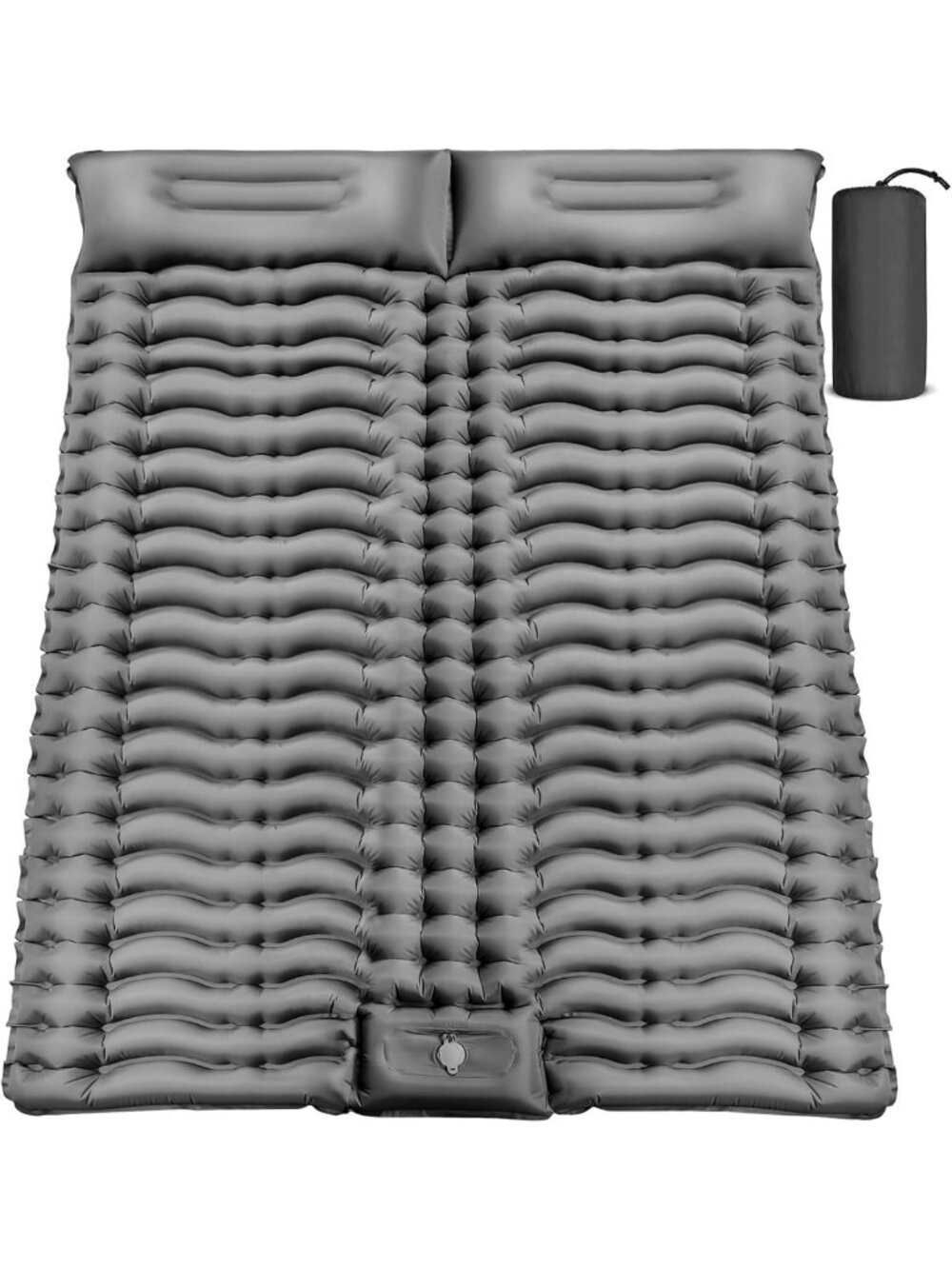 Ultra-Thick 4" Double Camping Sleeping Pad – Lightweight Inflatable Mat with